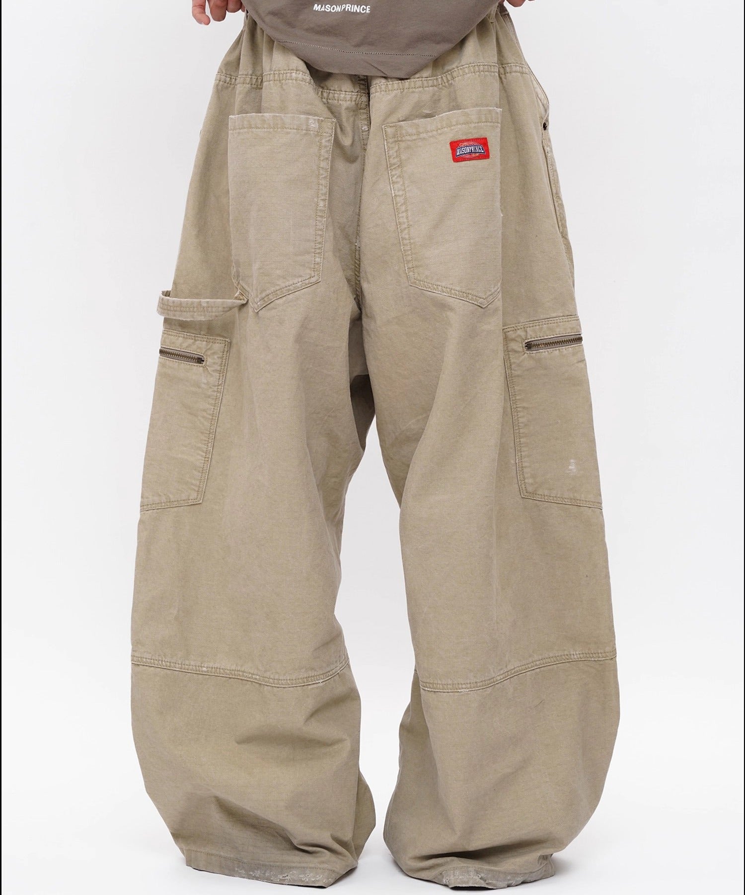 超極太 68&BROTHERS W38 バギーミリタリーカーゴパンツ ストリート 極太00s ECKO W34 マルチポケット ミリタリーバギーカーゴ
