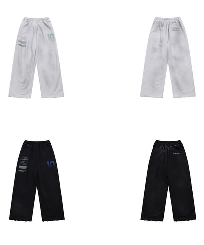 ルーズフィット レーシングデザイン スウェットパンツ XXK4394【MASONPRINCE】【2025AW】