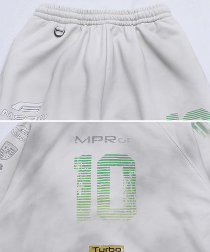 ルーズフィット レーシングデザイン スウェットパンツ XXK4394【MASONPRINCE】【2025AW】