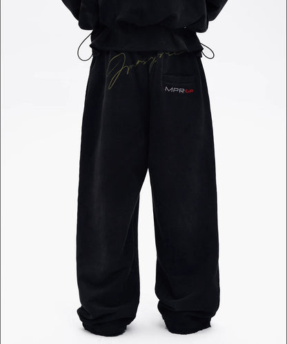 ルーズフィット レーシングデザイン スウェットパンツ XXK4394【MASONPRINCE】【2025AW】